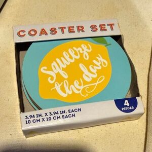 Squeeze the Day Coaster Set- 4